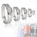 G-plus Silicone Radiator Coolant Hose Pipe Kit Clamps Compatible With Ford Mustang Falcon Fairlane V8 2pcs 1967-1970 Blue