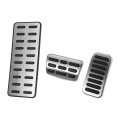 X Autohaux 3pcs Brake Pedal Pad Gas Accelerator Cover Foot Rest For Kia Forte 2010-2012