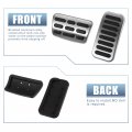 X Autohaux 3pcs Brake Pedal Pad Gas Accelerator Cover Foot Rest For Kia Forte 2010-2012