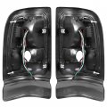 Hecasa Left Right Taillights Compatible With 1994-2002 Dodge Ram 1500 2500 3500 Replacement For Ch2801122 Ch2800122 Ch2800135