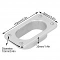 Hawse Pipe Silver 316 Stainless Steel Stainles Steeel Fair Resistance Boats Yachts Parts For Synthetic Winch Rope