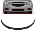 3pcs Front Bumper Lip Pp Glossy Black For 2011-2014 Chevrolet Cruze 