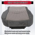 Hecasa Driver Seat Cover Compatible With 2009-2012 Dodge Ram 1500 2500 3500 4500 5500 Slt Dark Gray Cushion Foam Protector Only