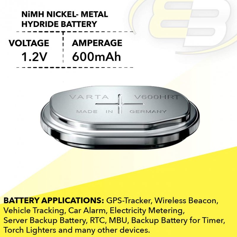 1 2v 600mah Battery For Flashlight Lamp In 2007-2018 Jeep Compass Patriot 2011-2018 Grand Cherokee Replaces 5183454aa