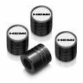 Ipick Image For Hemi Logo In White On Black Aluminum Cylinder-style Tire Valve Stem Caps