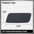 Left Side Headlight Washer Cover Powerwash Cap For Range Rover 2013 2017 Black Abs Plastic Nozzle Part Number 02hlp4154abkl