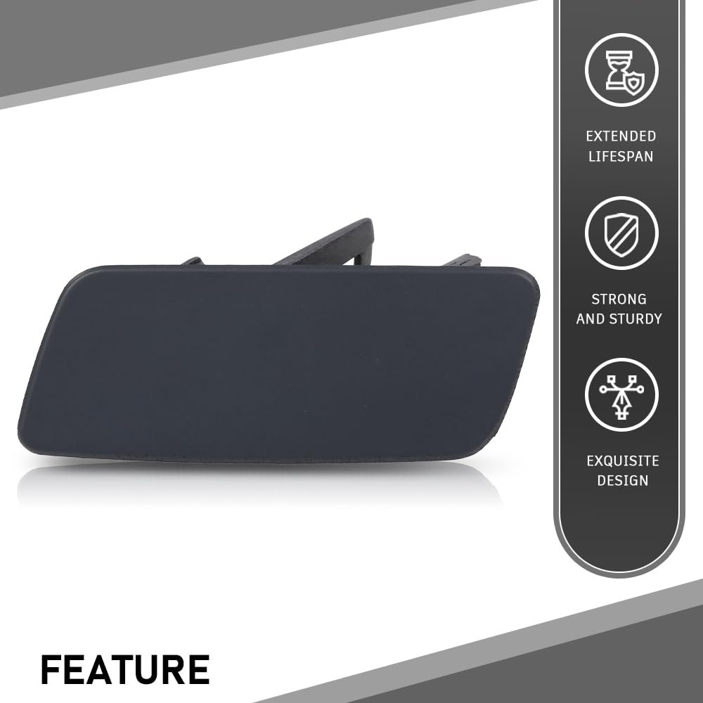 Left Side Headlight Washer Cover Powerwash Cap For Range Rover 2013 2017 Black Abs Plastic Nozzle Part Number 02hlp4154abkl