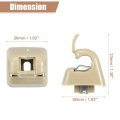 Uxcell 2pcs Sun Visor Support Clip Retainer For Mercedes-benz W201 190 Class 1982-1993 No A12681000128412 Holder Bracket Hanger