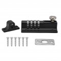 Combination Locking S Password Rt Resistant Coating 4 Digit For Pool Gate Fence Farm Family Black Latch Lock