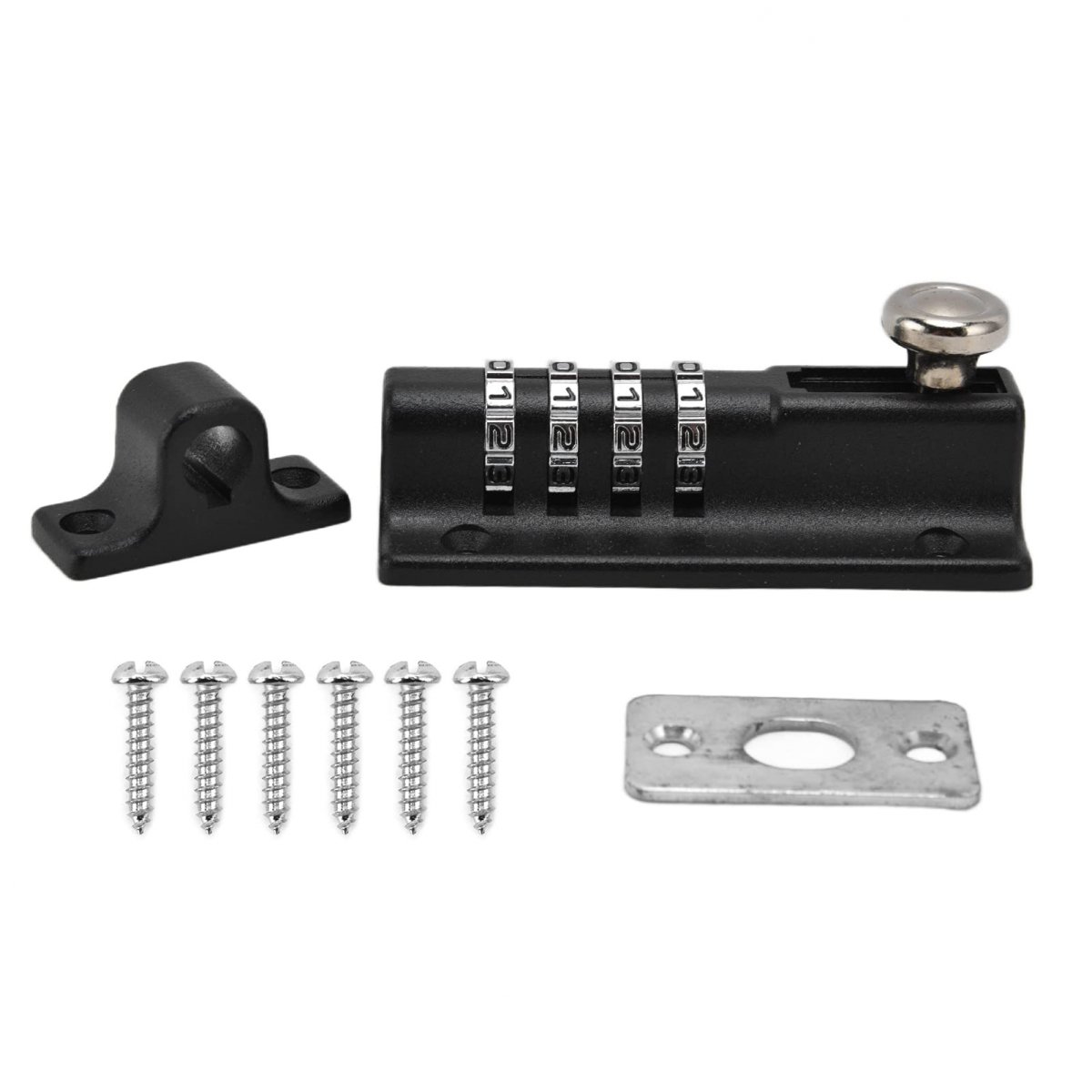 Combination Locking S Password Rt Resistant Coating 4 Digit For Pool Gate Fence Farm Family Black Latch Lock