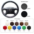 Mewant Customized Black Geniune Leather Car Steering Wheel Cover For Volkswagen Vw Golf 4 Iv 1999-2006 Jetta 1999-2005 Passat