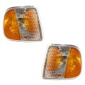 Ford F150 F250 Corner Light 1997 Driver And Passenger Side Pair Clear Amber Lens Fo2520132 Fo2521132 F65z13201ad F65z13200ad 