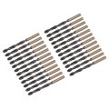 24pcs Jobber Drill Bits 7 5mm 0 295 Black Nitride Gold Titanium Coated M2 High Speed Steel Hss Twist For Stainless Aluminum 