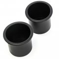 Red Hound Auto 2 Center Console Front Cup Holder Inserts 2007-2014 For Ford Edge Liner Black Replacement 