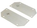 1961 1962 Corvette Seat Hold Down Retainer Plate Silver Metallic Finish Underbody Front Left Pair Model 181311 