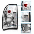 Amerilite Black Euro Tail Lights For Dodge Dakota Passenger And Driver Side