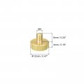 Uxcell Knurled Thumb Screws M4x6mm Flat Brass Bolts Grip Knobs Fasteners For Pc Electronic Mechanical 10pcs