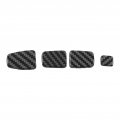 Automotive Interior 8pcs Door Window Switch Panel Decoration Carbon Fiber Style Lift Button Cover Replacement For Hyundai