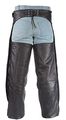 Mens Insulated Leather Motorcycle Chaps With Side Zippers 8xl