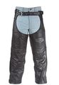 Mens Insulated Leather Motorcycle Chaps With Side Zippers 8xl