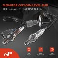 A-premium O2 Oxygen Sensor Compatible With Toyota Sienna 2001 2002 2003 3 0l Upstream Downstream Front 2-pc Set Replace