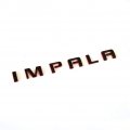 Yoaoo 2x Oem Side Fender Door Impala Emblems Nameplate Letters Badges For Gm Black Red Frame