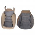 Autokay Driver Bottom Lean Back Seat Cover Fits For Honda Accord 2008-2012 Tan
