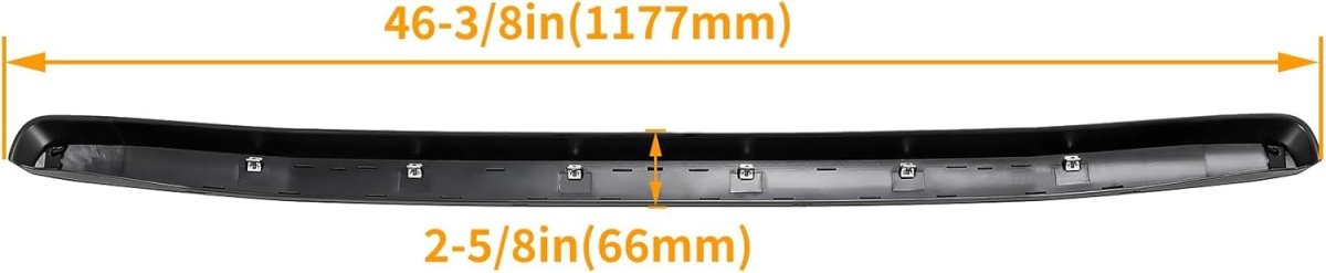 Hood Molding Trim For 2011 2014 Gmc Sierra 2500hd 3500hd Replacement Gm1235119 20963701 Panel Assembly Black Go-5127
