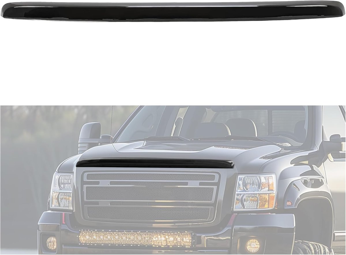 Hood Molding Trim For 2011 2014 Gmc Sierra 2500hd 3500hd Replacement Gm1235119 20963701 Panel Assembly Black Go-5127