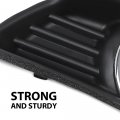 G-plus Black Front Bumper Fog Lights Covers Trim 2pcs Compatible With 2007-2009 Toyota Camry Xle 5212706040 5212806040