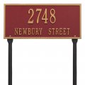 Custom Hartford Lawn Address Plaque 2 Lines 16 W X 7 H 