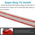 Cebat 2pcs Central Control Dashboard Panel Cover Abs Carbon Fiber Air Conditioning Vent Outlet Stickers Inner Decorative Decal