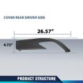 Pit66 Rear Left Valance Lower Side Cover Driver W O Tow Hook Hole For Lx Rx350 Submodel Base F Sport 2016-2019 Fit Rx350l