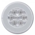 United Pacific 2 Halo Clear Red 21 Led 4 Round Trailer Truck Turn Brake Tail Light Kits 