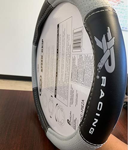 Plasticolor R Racing Sport Gray Swc Steering Wheel Cover 006768r25