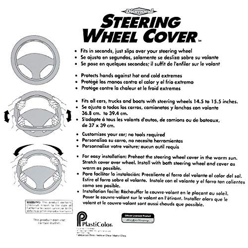 Plasticolor R Racing Sport Gray Swc Steering Wheel Cover 006768r25