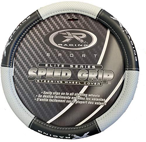 Plasticolor R Racing Sport Gray Swc Steering Wheel Cover 006768r25