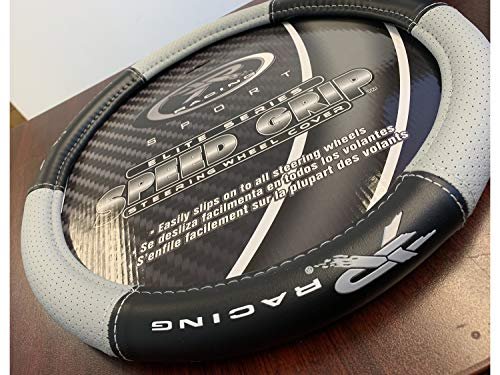 Plasticolor R Racing Sport Gray Swc Steering Wheel Cover 006768r25