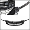 Auto Dynasty Chrome Honeycomb Mesh Front Bumper Upper Grille Compatible With 16-17 Honda Accord Sedan