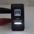 Rocker Switch Illuminated Led Light Bar For 16 Utv Can Am Maverick Commander White 