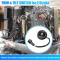 X Autohaux Trim And Tilt Switch Assembly 6r3-82563-00-00 For Yamaha Outboard 2 Stroke 115hp-225hp 3 Pin Control 6r3-82563-01-00