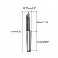Uxcell Mt2 Tungsten Steel Prolonged Half Notched Lathe Dead Center Morse Taper 2mt 60 Degree Drill Tool For Woodworking