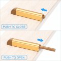 Uxcell 2pcs Push To Open Door Latch Aluminum Alloy Magnetic Latches For Hidden Cabinets Rv Drawers Kitchen Cupboard Gold