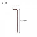 Uxcell T7 Anti Tamper Proof Torx Star Key Bit Wrench L-shape 3 35-inch Long Arm S2 Steel 2 Pcs