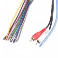 X Autohaux 70-5521 Car Stereo Cd Player Wiring Harness Set Wire Radio Adapter 2 Rca Connector For Ford Freestar 2004-2007