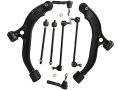 Front Control Arm And Ball Joint Assembly Tie Rod End Sway Bar Link Kit 8 Piece For 2001-2002 Chrysler Voyager 