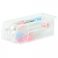 Akro-mils 30224 Akrobins Plastic Hanging Stackable Storage Organizer Bin 11-inch X 4-inch Clear 12-pack 