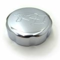Httmt Mt249-036- Motorcycle Chrome Brake Fluid Reservoir Cap Cover R1 Engraved For 1998-2012 Yzf R1 