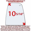 Passenger Right Side Mirror Glass Assembly With Plastic Back Plate Heated Compatible 2015-2021 Ford Transit 150 250 350 Hd