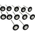 12 Stiff Bristle Wheel Rotary Brushes Buffing Polishing 